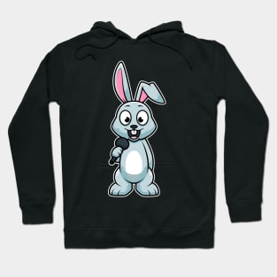 Rabbit Sing Karaoke Kids Kawaii Neko Anime design Hoodie